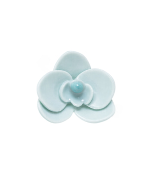 Orchid Mini Porcelain Ring - Mint