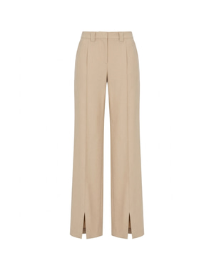 Petra Front Slit Wide Leg Trousers
