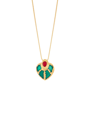 Raina Green Necklace