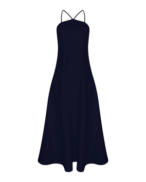 Riley Midi Dress Midnight Blue