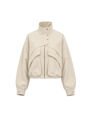 Riva Lyocell Bomber Jacket Ivory