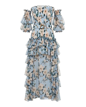 Riviera Blue Long Dress