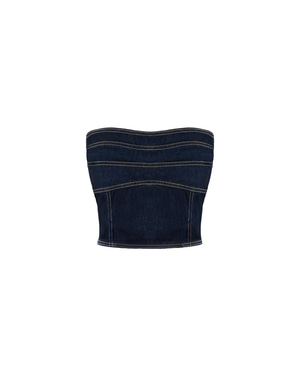 Strapless Denim Top