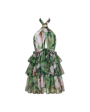 The Riviera Bloom Mini Dress