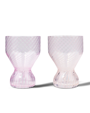 Twisted Pinks Glasses