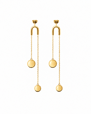 Unbound Pill Gold Earrings
