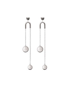 Unbound Pill Silver Earrings