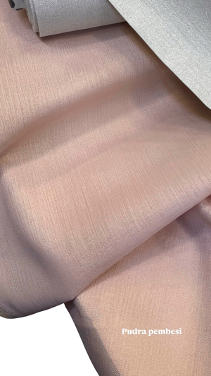 Sedefli Gardenya Kumaş Pudra Pembesi
