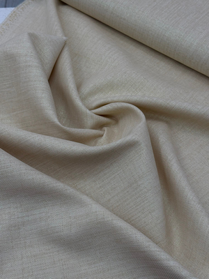 Orta Bej Simli Etuval Linen Kumaş