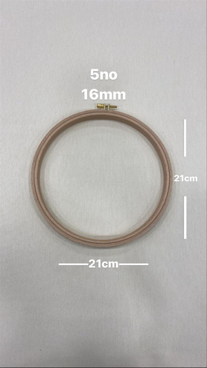 16 Mm Kalınlıklı 5 Nolu Vidalı Ahşap Kasnak (21 cm x 21 cm)