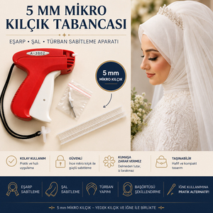 Kılçık Tabancası - Eşarp Ve Şal Sabitleme için 