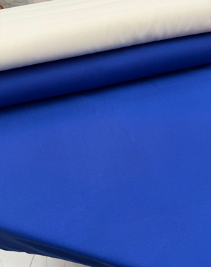 Düz Renk Etuval Cotton Keten Saks Mavi