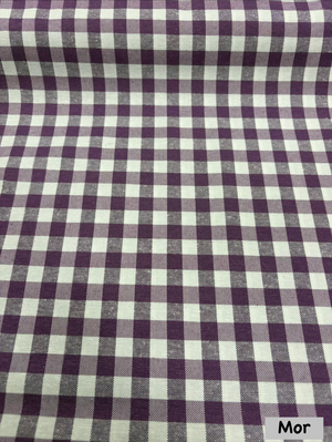 Orta Boy Kareli Etuval Cotton Keten Mor