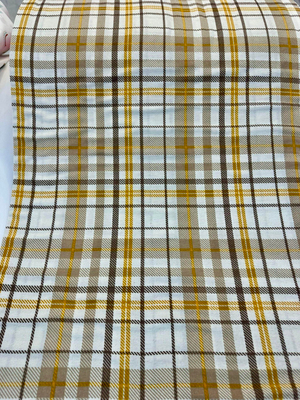 Ve Kahverengi Kareli Pazen D6430 Hardal