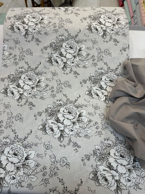 Zemin Floral Desenli Akfil D2500 Bej