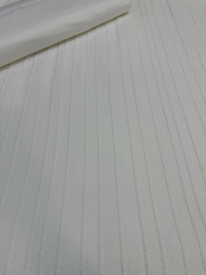 Etuval Melodi Çizgili Pike Kumaş Beyaz