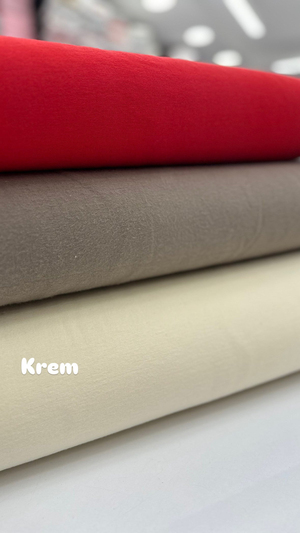 Düz Renk Pazen Kumaş (Geniş Enli) Krem
