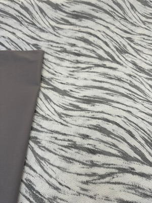 Verev Su Desen Akfil Kumaş D80552 Gri