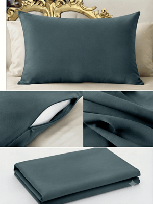 Emerald Green İpek Dokulu Yastık Kılıfı 50x70 cm | Antistatik & Nefes Alabilen Premium Kumaş