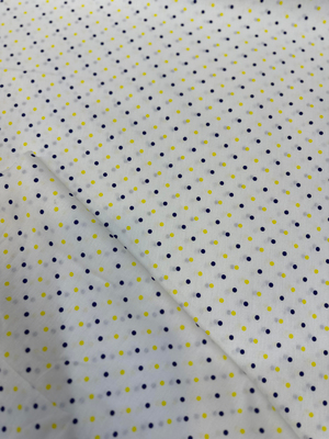 Mini Puanlı Akfil Kumaş D80400 Sarı Gri