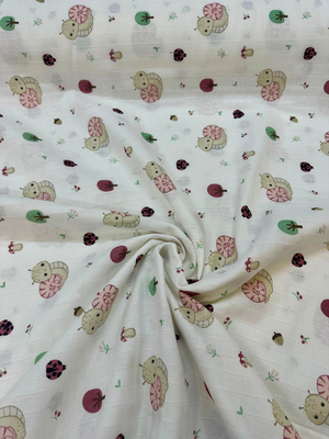 Salyangoz Desenli Müslin Bezi D6275 Pembe