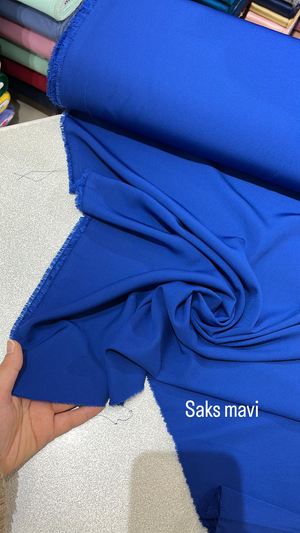Medine İpeği Saks Mavisi