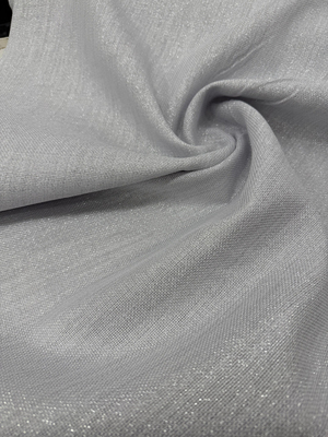 Simli Etuval Linen Kumaş Gümüş