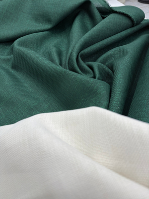 Simli Etuval Linen Kumaş Koyu Yeşil