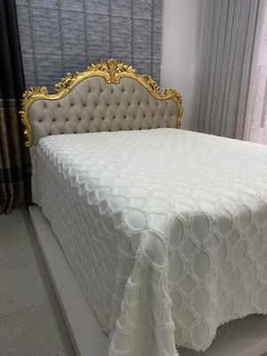 Oval Desen Püskül Detaylı Limi Pike Ekru Taş