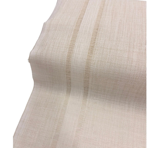Linen Çift Sıra Ajur Detaylı Runner Kumaş 45 Cm Genişlikli Açık Bej