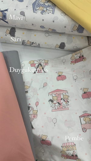Atlı Karınca Desenli Akfil Kumaş