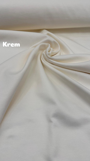 Mat Pamuk Saten Krem