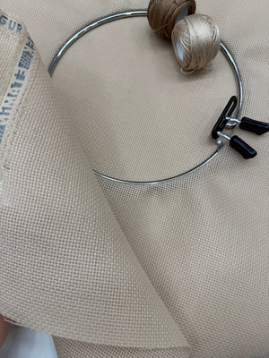 Uğur İpek Etamin 14 Count İşlemelik Kumaş Renk No 9 Çuval Rengi