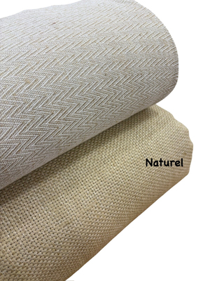 Renkli Jüt Bezi Naturel