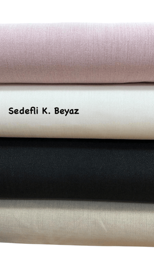 Sedefli Gardenya Kumaş Kırık Beyaz