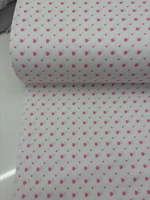 Camelia Kalpler Ve Puanlı Desen Poplin Akfil Kumaş Pembe