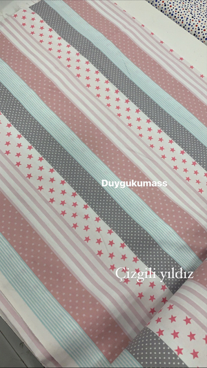 Çizgili Yıldız Desen Akfil