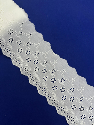 Su Yolu Bahçe Desen 16 Cm Genişlikli Fisto Uç Beyaz