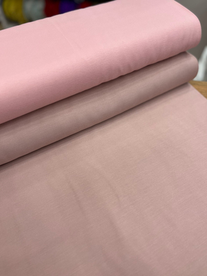 Düz Renk Etuval Cotton Keten Pudra Pembe