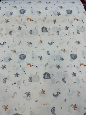 Boho Gökyüzü Desen Akfil D3350 Gri