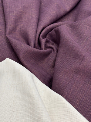 Simli Etuval Linen Kumaş Mürdüm