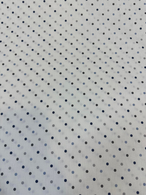 Gri Mini Puanlı Akfil Kumaş D80400 Mentol Mavi