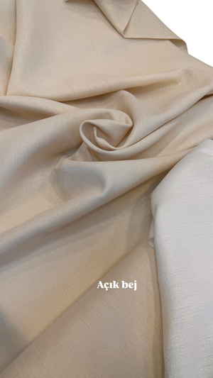 Sedefli Gardenya Kumaş Açık Bej