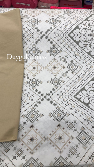 Etamin Görünümlü Kilim Desenli Akfil Kumaş