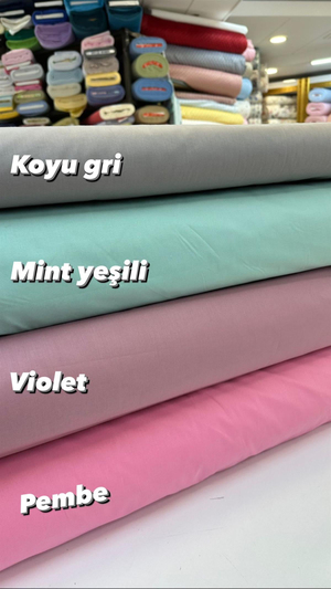 Geniş Enli Düz Renk Akfil Kumaş V10