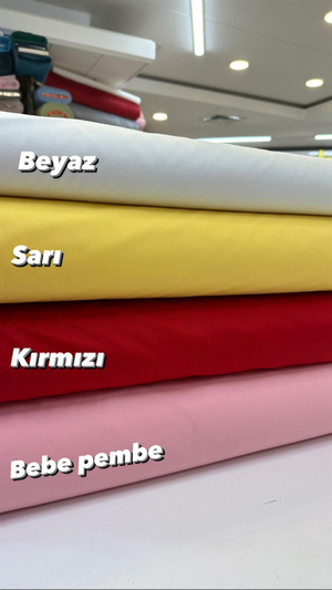 Geniş Enli Düz Renk Akfil Kumaş V9