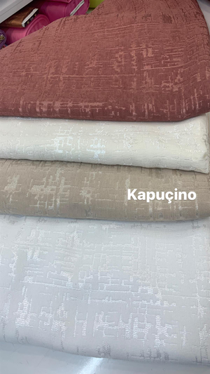 Kapuçino Timeless Kareli Etuval Şönil Pike