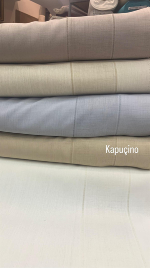 KapuçinoAlina Etamin Bordür Detaylı Kumaş