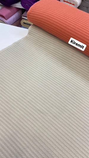 Kiremit Rengi Örgü Desen Pike