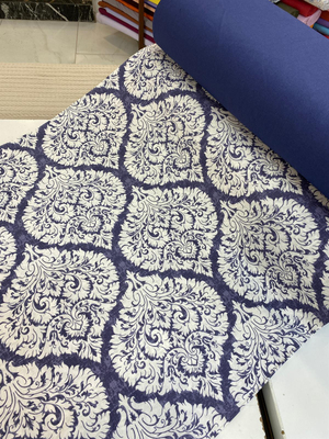 Lacivert Geometrik Desenli Akfil D117